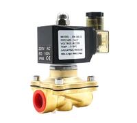 Électrovanne, vanne d'eau, normalement fermée, AC110V 220V 380V DC12V 24V, G1/2" à G2"(1-1/2",AC110V)