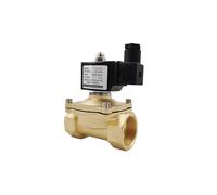 Electrovanne Vanne électromagnétique électrique en laiton normalement fermée for l'air d'huile de l'eau(DN10,AC220V)