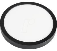 ELED 300301 - Panneau LED CCT, encastré/en saillie, noir, 12 W, 1200 lm, Ø 165