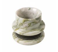 Elegabrillia Diffuseur d'Arômes en Marbre Diffuseur d'Huile Essentielle Pierre Pièce Décorative Accessoire de Table Design Géométrique sans Flamme Ambiance Calme, Moderne, Minimaliste, Industriel-B