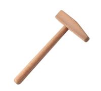 Elegabrillia Marteau de Métallurgie à Frapper Maillet pour Remodeler Structure Bois Solide Outil de Façonnage Adapté à l'Atelier, Marteau De Mise En Forme À Tête Ronde Sans Laque