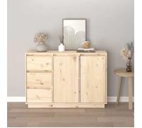 Elégance-Chic| Buffet - 111x34x75 cm - Bois massif de pin - Bahut de rangement - Commode_001569442