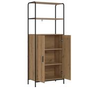 Elégance - Chic Meuble rangement - Haut Armoire - Buffet salon-séjour - Chêne artisanal - 40x33x161cm - Bois d'ingénierie_0699760
