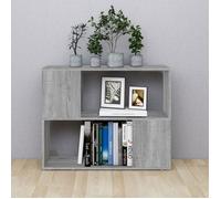 Elégant Bibliothèque/Meuble de salon/bureau - Étagère Escalier de livres/Séparateur de pièce Sonoma gris 80x24x63cm &0_8967770