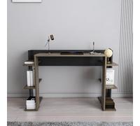 Élégant Bureau d'étude, 122,7 x 77 x 45 cm, 100% mélamine, épaisseur 18 mm, idéal pour Le Bureau à Domicile et l'étude