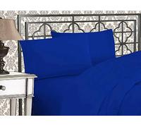 Elegant Comfort Confort élégant 1500 Fils en Coton égyptien de qualité 4 pièces Drap de lit Définit avec Poches Profondes, Queen, Bleu Roi
