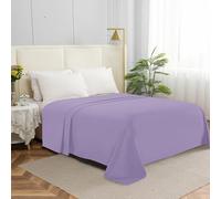 Elegant Comfort Drap Plat 1 pièce de qualité hôtelière, Luxueux et Doux, de qualité égyptienne de 1500 Fils au Pouce carré, résistant aux Plis, aux Taches et à la décoloration, très Grand lit