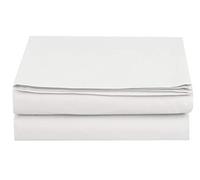Elegant Comfort Drap Plat en Microfibre de qualité hôtelière 1 500, Infroissable, résistant aux Taches, Queen Size, Blanc