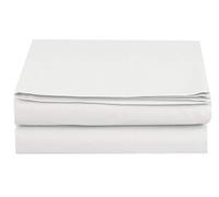 Elegant Comfort Drap Plat en Microfibre de qualité hôtelière 1 500, Infroissable, résistant aux Taches, lit California King, Blanc