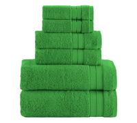 Elegant Comfort Lot de 6 Serviettes de Luxe 100% Coton Turc, Douces de qualité supérieure, Motif Popcorn à Trois Lignes, 2 Serviettes de Bain, 2 essuie-Mains et 2 débarbouillettes, séchage Rapide et