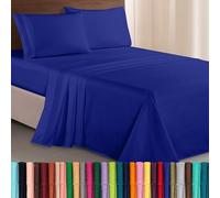 Elegant Comfort Luxurious & Softest 1500 Thread Count Egyptian Three Line Embroidered Softest Premium Hotel Quality 4-Piece Bed Sheet Set, Wrinkle and Fade Resistant Full Cream