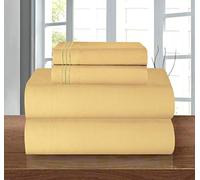 Elegant Comfort Parure de lit 4 pièces de Luxe Douce, de qualité hôtelière Haut de Gamme 1500, Infroissable, Plus Confortable, Drap-Housse avec élastique Tout Autour, Poche Profonde, lit Simple/lit