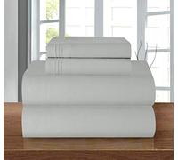 Elegant Comfort Parure de lit 4 pièces en Coton égyptien de 1500 Fils, Douce, de qualité hôtelière Haut de Gamme, Infroissable, Drap-Housse avec élastique Tout Autour, Poche Profonde mesurant jusqu'à