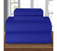 Élégant Confort 4 pièces 1500 Fils Luxe Doux comme de la Soie égyptien de qualité Cosiest de lit, Reine, Bahama Bleu Roi