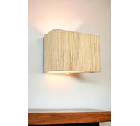 Elegant Cream Applique murale, corps en métal et capuchon en tissu, 31-21 cm de diamètre, 22 cm de hauteur | 1 LED 3,15 W, alimenté par piles, IP20 | Éclairage élégant pour n'importe quelle pièce