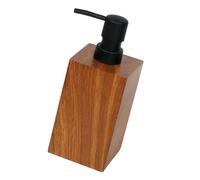 Élégant distributeur de lotion en résine texture bois avec pompes à mousse pour shampooing, gel douche, hôtel, maison, salle de bain, distributeur de savon en mousse essentielle