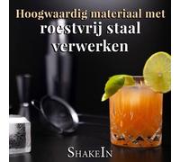 Élégant ensemble de 12 pièces comprenant un shaker à cocktail de 750 ml et un kit de barman en acier inoxydable, couleur grise
