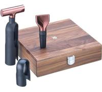 Élégant ensemble de couverts de table 3 pièces avec tire-bouchon, couteau à film alimentaire, en bois de noyer