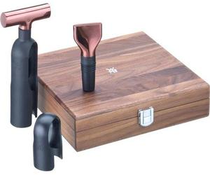 Élégant ensemble de couverts de table 3 pièces avec tire-bouchon, couteau à film alimentaire, en bois de noyer