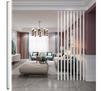 Élégant paravent de séparation à lattes en bois de 1,20 m à 2,40 m de hauteur, cloison décorative pour la maison et le bureau, séparateur d'espace élégant, décoration d'intérieur moderne.