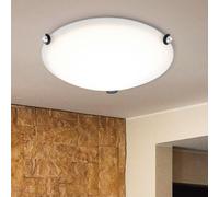 Plafonnier mural LED 12 watts projecteur de salon en cristal de verre rond Eglo 93624