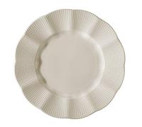 Élégant service à dîner 24 pièces, 100% porcelaine, couleur crème | Comprend des assiettes de service, des bols et des assiettes à dessert | Passe au lave-vaisselle et au micro-ondes, parfait pour
