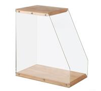 Élégant support de disques vinyles en bois massif et acrylique pour la décoration de la maison, les albums LP clairement tout en économisant de l'espace sur les tables, les bureaux et les armoires
