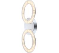 Élégante applique murale LED 20W chambre chrome acrylique Globo MARLENE 41107-2W