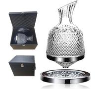 Élégante carafe en cristal pivotante avec coffret cadeau