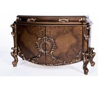 Élégante console en bois marron pour un intérieur moderne