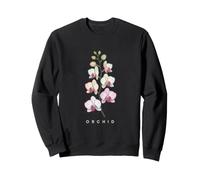 Élégante orchidée botanique Floraison esthétique Sweatshirt