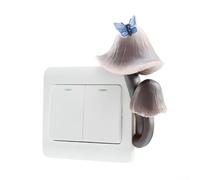 Élégante plaque d'interrupteur en résine florale 3D pour chambre à coucher, salon, décoration de prise électrique (Q)