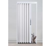 Élégante porte coulissante coulissante blanche pour placard - Solution peu encombrante avec matériel et serrure - Parfaite pour la décoration d'intérieur et les intérieurs modernes