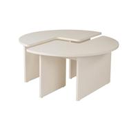 Hanah home Moira table basse ronde - Blanc