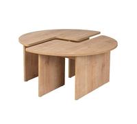 Hanah Home Table basse Moira chêne 90 x 90 x H41 cm