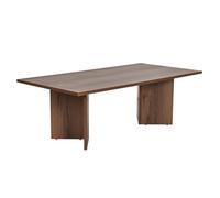Élégante Table à café en Noyer, 119 x 60 x 40 cm, 100% mélamine, épaisseur 18 mm, Parfaite pour Les Salons Modernes et Les espaces Confortables