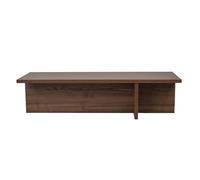 Élégante Table à café en Noyer, 120 x 30 x 45 cm, 100% mélamine, épaisseur 25 mm, Parfaite pour Les Salons Modernes et Les espaces Confortables