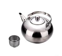 Élégante théière en acier inoxydable avec passoire - Options de 1 l, 1,5 l, 2 L pour une parfaite (16 cm)