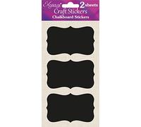 ELEGANZA Stickers Tableau Noir, matière synthétique, Noir, 24 x 11,4 x 0,1 cm