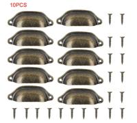 ElektraH 10pcs Poignée de Meuble,Boutons de Meubles 98 x 34 mm Forme Coquille,Boutons d'armoire avec Vis pour Tiroir,Cuisine,Armoire