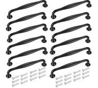 ElektraH 10pcs Poignées de Porte d'Armoire,Poignées de Meuble en Acier Inoxydable Poignées en Forme T de Fer avec Vis - 96 mm