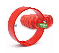 Elektro Butler Bague d'équilibrage de plâtre 60 mm - Anneau de compensation pour boîtes encastrées et boîtes de mur creux - Anneau en plastique pour boîtes d'appareils, 25 bagues d'équilibrage de