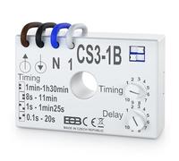 ELEKTROBOCK CS3-1B Relais temporisé | Interrupteur temporisé 230 V | pour Ventilateurs et éclairage | Montage dans la boîte d'encastrement sous l'interrupteur avec Connexion de câble
