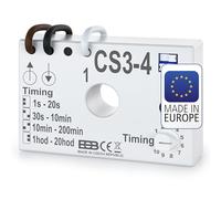 ELEKTROBOCK CS3-4 Relais temporisé | Interrupteur temporisé 230 V | pour Ventilateurs et éclairage | Montage dans la boîte d'encastrement sous l'interrupteur | raccordement sans conducteur Neutre