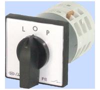 Elektromet Commutateur à cames L-0-R 3P 12A IP65 Arc E12-42 avec plaque (921202), Bouton + interrupteur