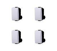 Elektronova Convertisseur compatible Bticino Matix 1P 16A couleur blanche - Lot de 4 pièces