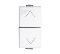 Elektronova Interrupteur double verrouillable monte-descente volet roulant 1P 10A compatible Bticino Matix - Lot de 1 pièce