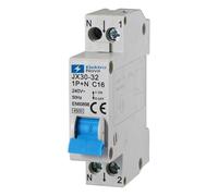 ELEKTRONOVA Interrupteur magnétothermique 1P+N C16 16A 4.5kA - 1 module DIN - 220V