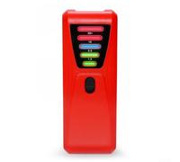 Elektrosmog Testeur ABS Boîtier Portable Compact (Rouge) | Plage de fréquence de 50-20 000 Hz, haute précision, 5 niveaux d'avertissement LED, valeurs fiables, champs