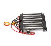 Élément Chauffant Céramique 1000W Compact, Thermostat 160°C | Chauffage électrique haute efficacité, tube alu, faible résistance, petits espaces et clim.